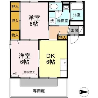 エイトタウン北【1階】の間取り