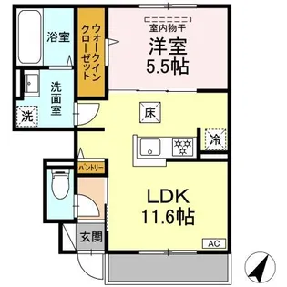 フソラ【1階】の間取り