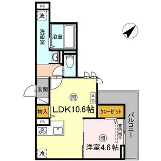 RESIDENCE阿知【2階】の間取り