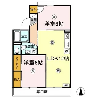 ハイツプロミネンス【1階】の間取り