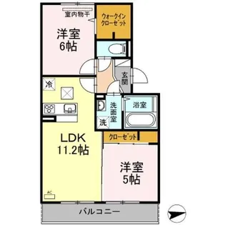 カーサ・ソレイユⅡ【1階】の間取り