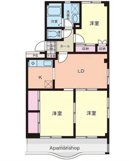 グランデパティオ壱番館【2階】の間取り