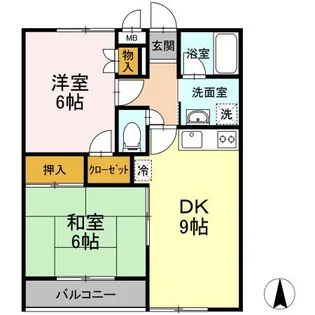 セブンアルコ A棟【2階】の間取り