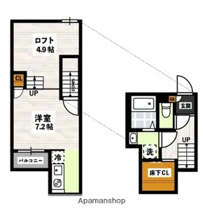 ADC高島駅東【103号室】の間取り