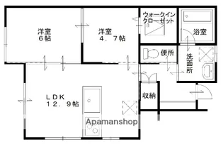 エクセレンス早島 D棟【110号室】の間取り