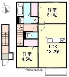 シスピエール【2階】の間取り