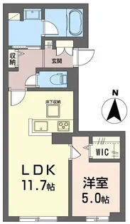 ヴィアソーレ【1階】の間取り