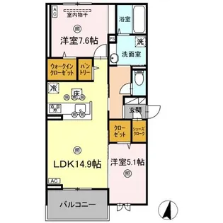 ESPELIA【1階】の間取り