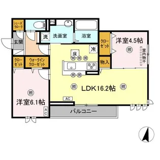 ESPELIA【1階】の間取り