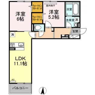 パームツリーB【3階】の間取り