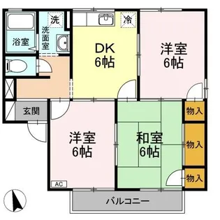 プレジール清音 A棟【2階】の間取り