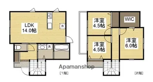岡山県岡山市南区松浜町【一戸建】の間取り