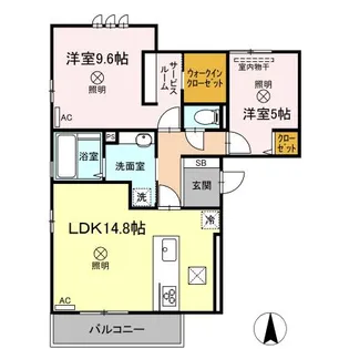 ESPERANZA【1階】の間取り