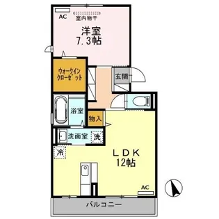 FOREST VALLEYIII B棟【3階】の間取り