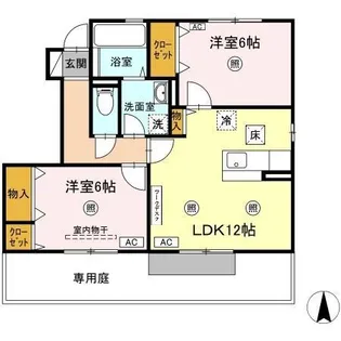 サンパティークⅡ【1階】の間取り
