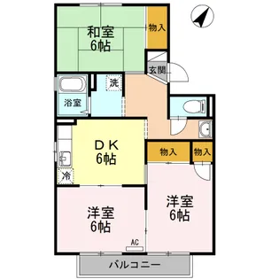 セジュール アイ A棟【A202号室】の間取り
