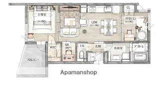 ETENA中仙道西【2階】の間取り