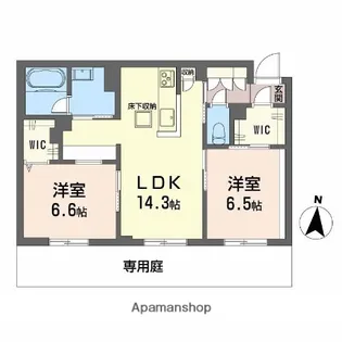 レーベンエイトⅡ【1階】の間取り