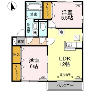 リビングタウン神田 B棟【1階】の間取り