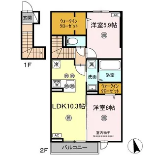 RION【2階】の間取り