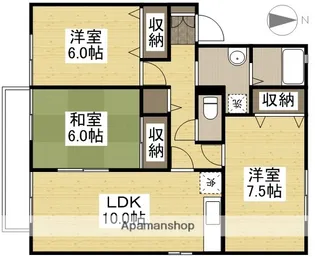 ルピナス21 B【2階】の間取り