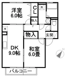 コニファーガーデン 1棟【2階】の間取り