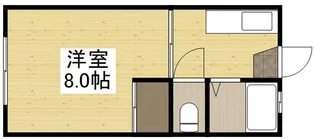 ASURIITO A【105号室】の間取り