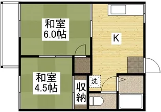 福井コーポラスワタナベ【2階】の間取り