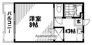 フローリッシュ神田Ⅱ【4階】の間取り