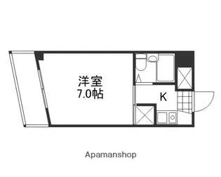 クマガイマンション【202号室】の間取り