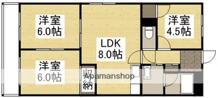 シティハイツ清水【506号室】の間取り