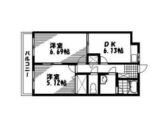 2Kの間取り画像