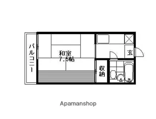 川上マンション【301号室】の間取り