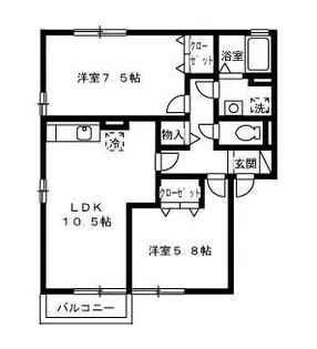 グランシャリオ【2階】の間取り