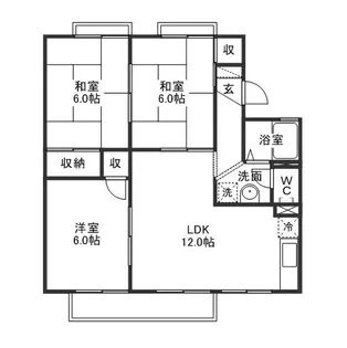 グランドール新福【2階】の間取り