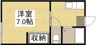 1Kの間取り画像