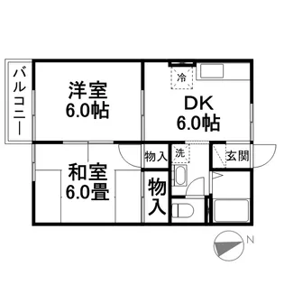 カームナガセ【1階】の間取り