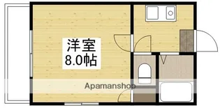 グラデボーレ南方【101号室】の間取り