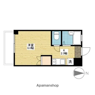 バンズコーポラス【2階】の間取り
