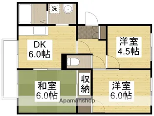 ロジュマン湊A【102号室】の間取り