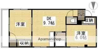 プランドール西市【3階】の間取り