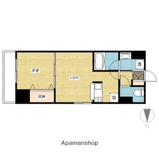 willDo岡山大供【6階】の間取り