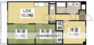 ネクスト倉田 東館【4階】の間取り