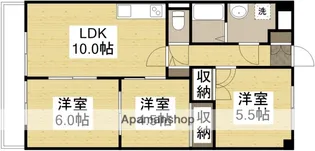ネクスト倉田 東館【3階】の間取り