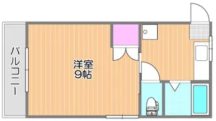 ラ・パルテール福富 壱番館【Ⅰ127号室】の間取り