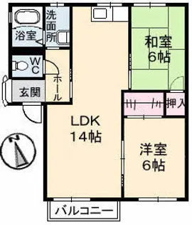 アメニティ中野【1階】の間取り