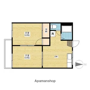 ホリホックハウス雄町【2階】の間取り