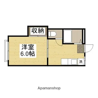 カレッジ浜【1階】の間取り