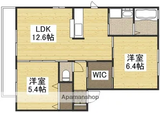 シャーメゾン湊 十壱番館【2階】の間取り