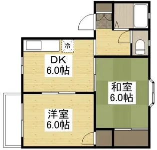 サンライズ平野 C棟【2階】の間取り
